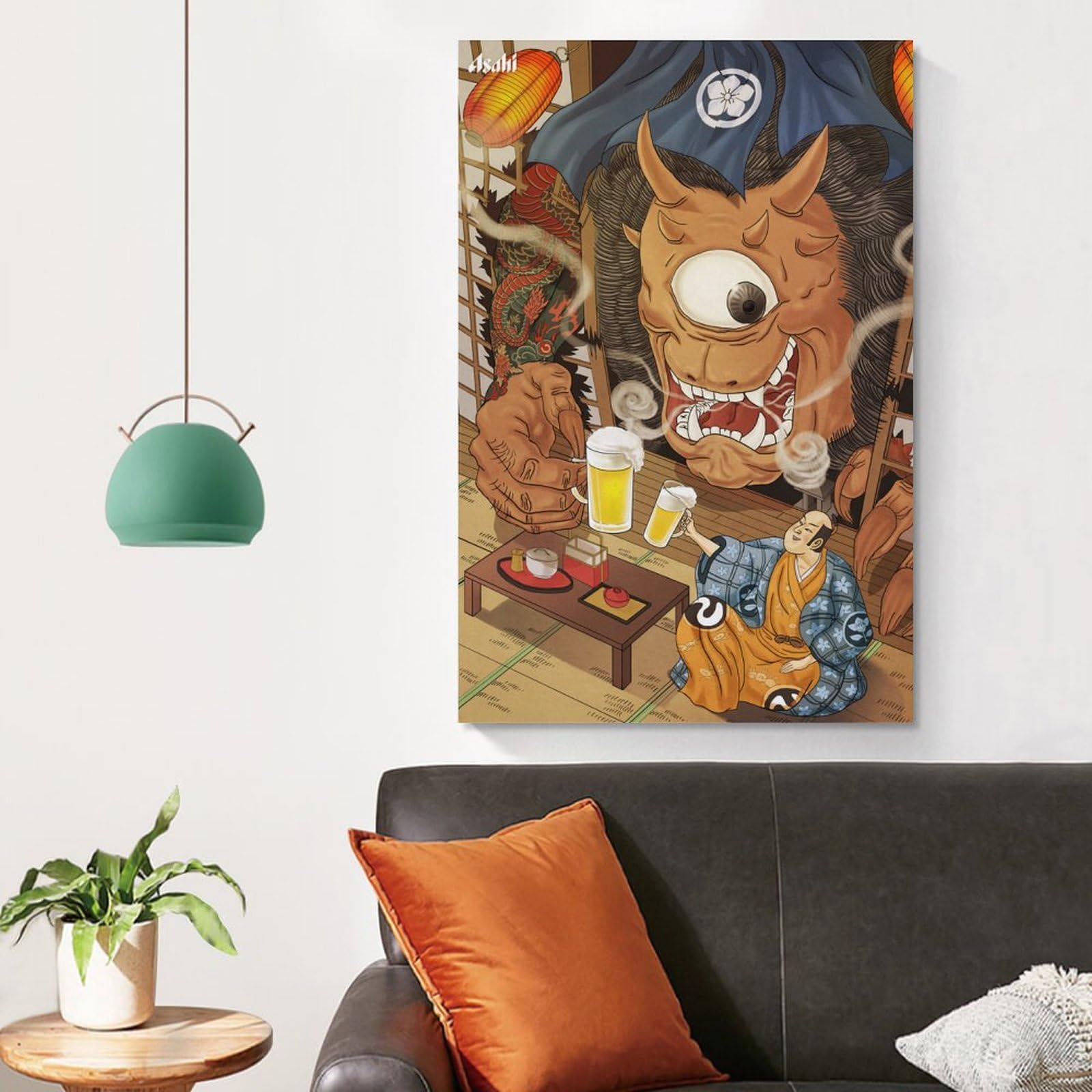 Amazon.com: Vintage Japanese Beer Poster - Demon Beer Izakaya